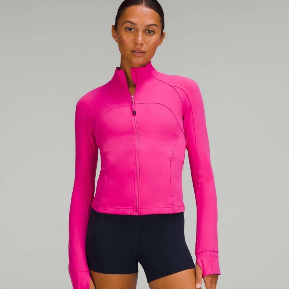 Lululemon athletica crop define jacket in sonic pink